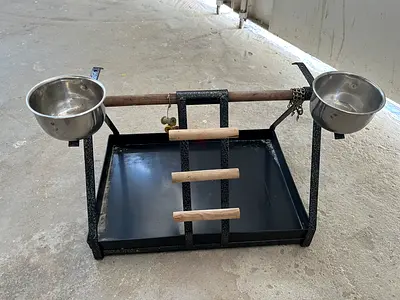 Bird Stand with Food carrier