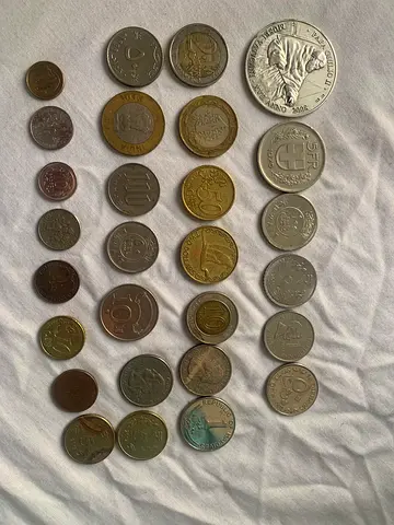 My mixed world coin collection — assorted vintage and modern coins