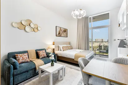 Modern Studio | Near Miracle Garden & Dubai Hills | Furnished | Flexible term