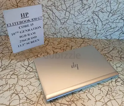 HP EliteBook 830 G7 - Core i5 10th Gen, 8GB RAM, 256GB SSD, 13.3