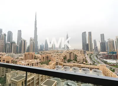 Full Burj Khalifa and Partial OldTown View / 1BR