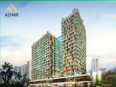 شقة غرفتين + غرفة خادمة + مسبح خاص | مفروشة بالكامل | قسط شهري 1% | مباشرة على الطريق الرئيسي، عين دبي | تسليم قريب