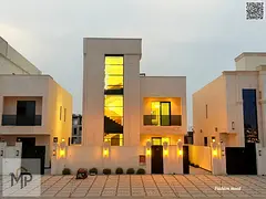Villa for sale | ajman| al helio2 area | 5 master rooms, majlis, 2 halls, roof| freehold | 0 registr