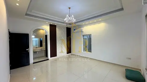 Villa in Al Yasmin area, Ajman, 3230 sq ft (including water, electricity, and air conditioning). Prime location, minutes from Sheikh Mohammed Bin Zaye