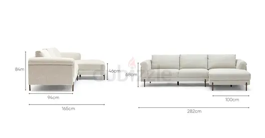 Loom collection Serena L shape sofa