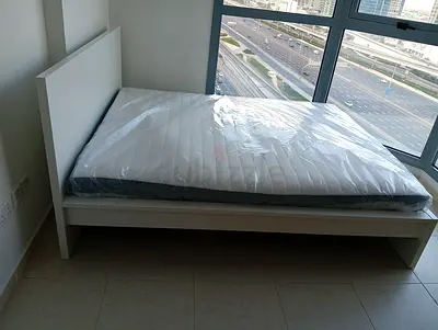 Ikea malam king size bed frame with Ikea mattress 180×200cm is available in excellent condition