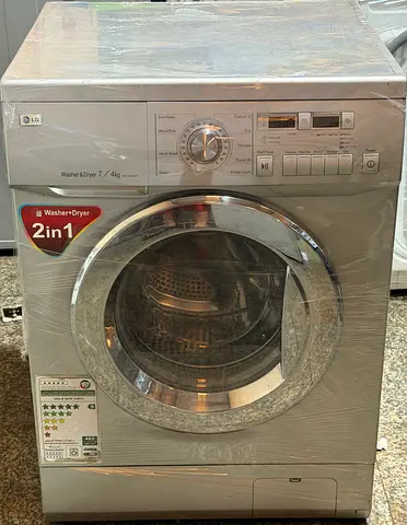 LG 2-in-1 Washer Dryer Front Load 7kg/4kg - Silver