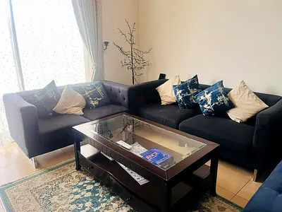 Blue 5 Seater Sofa Set
