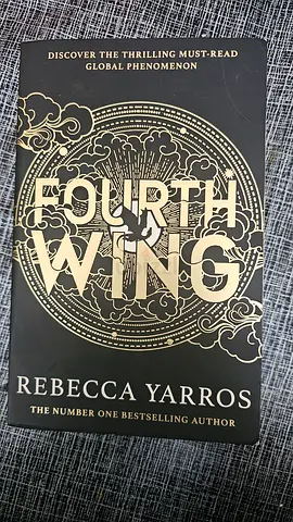 Fourth Wing by Rebecca Yarros black cover edition