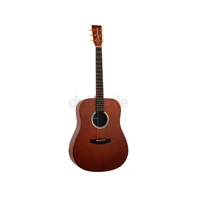 Tanglewood TE5BL Elemental Series Acoustic Guitar Solid Mahogany Dreadnought Body – Natural Satin