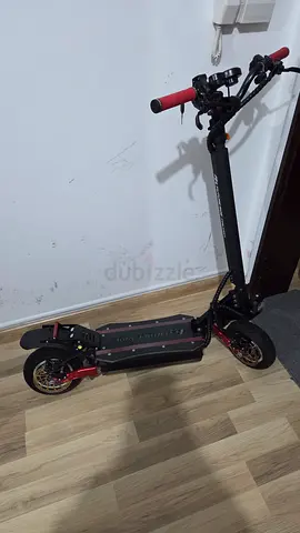 Used Foldable Electric Scooter with Dual Suspension, LED Deck, Dual Motor