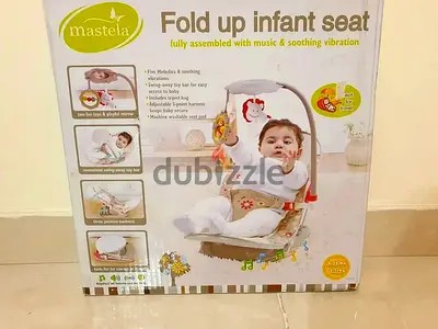 Mastela Fold Up Infant Seat - Fully Assembled with Music  Vibration