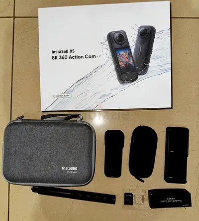 Insta360 X5 8K 360 Camera Bundle – Like New + 512GB SD Card