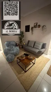 Two-bedroom apartment with a living room, furnished with hotel-style furniture – high-end finishin
