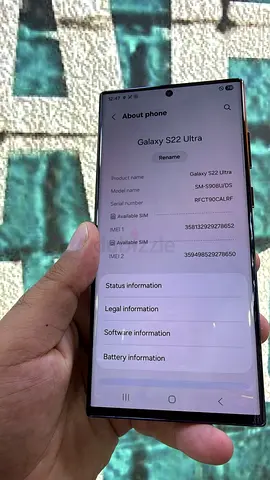 Samsung Galaxy S22 Ultra Original – 256GB | Used | Excellent Condition