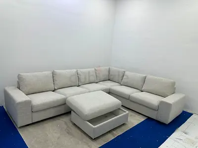 Selling Ikea vimle corner sofa with footstool
