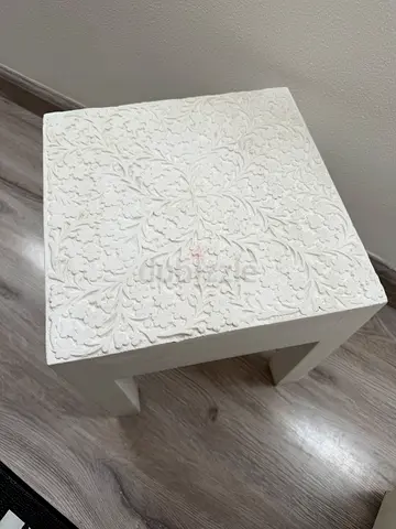 Carved side table/ stool
