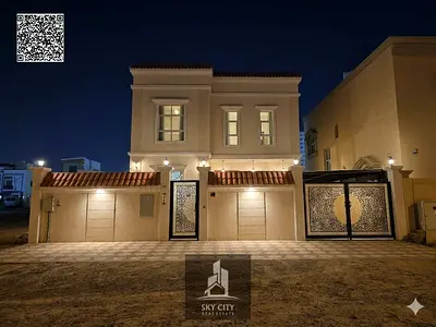 Villa for sale next to the mosque, ready for occupancy, with electricity, water, air conditioning, and furniture, near Al-Hamidiyah Park