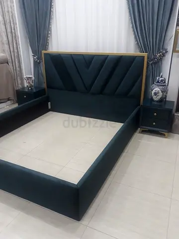 Brand New Dark Green Velvet Double Bed