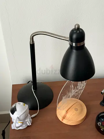 Adjustable Black 2 Desk Lamp  and 1 floor Lamp with Flexible Neck and smart bulb