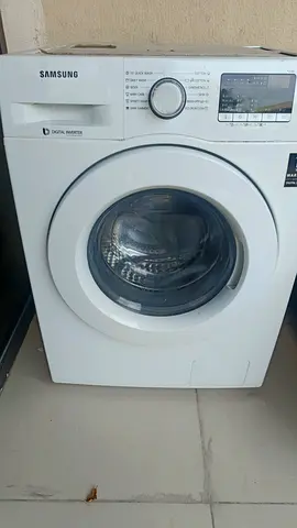 Samsung Front Load Washing Machine - 7kg, White, A small sound coming from drum in end