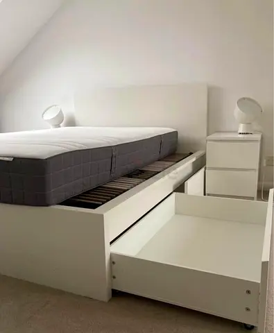 IKEA Malm Double size bed frame with mattress