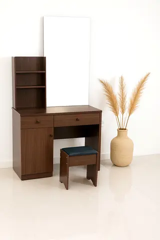 Modern Wooden Dressing Table with Mirror- Stylish Dressing Table with Drawer  Cabinet for Homes