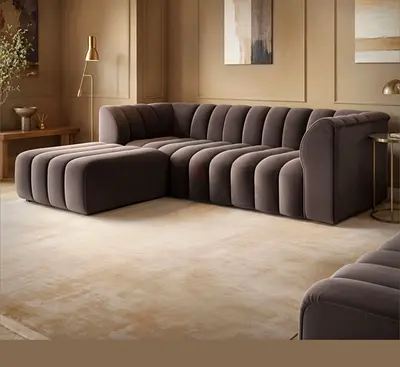 *Modern Bouclé l shape  sofa Cloud-Like Comfort for Your Living Room*