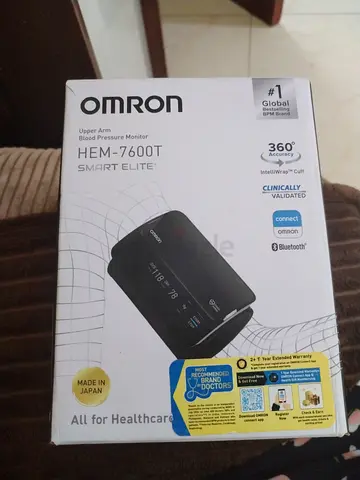 Omron HEM-7600T Smart Elite Upper Arm Blood Pressure Monitor