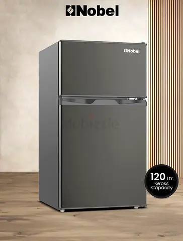 Nobel 120L Top-Freezer Refrigerator - Compact Grey (Like New)