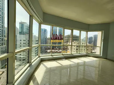 (BT1) شقة غرفتين وصالة في المجاز 3 بإطلالة مفتوحة | تكييف مجاني + مرافق مميزة | بسعر 65,000 درهم سنوياً