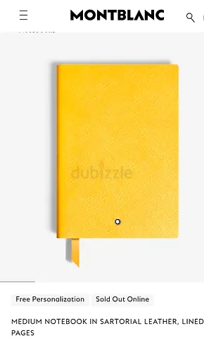 MONTBLANC NOTEBOOK IN SARTORIAL LEATHER