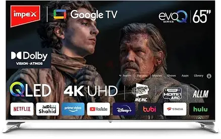 Impex 65 inch 4k HDR TV. Less than 5 months