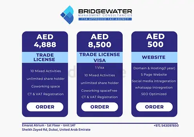 business setup starting from AED 4,888