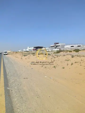 Industrial land for sale in Al-Hano Al-Jalil, Al-Sajaa Industrial. Freehold ownership for all foreign and Arab nationalities with a distinctive area o
