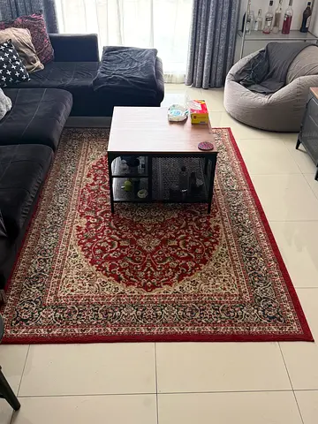 Red Persian-style area rug carpet - gently used