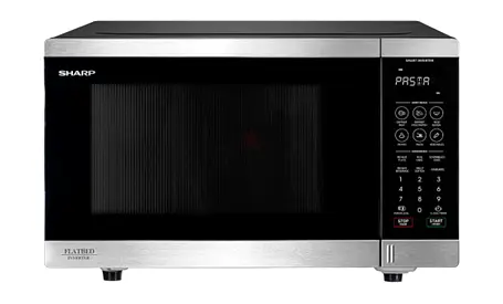 SM327FHS – 32L Flatbed Microwave Oven – Stainless Steel