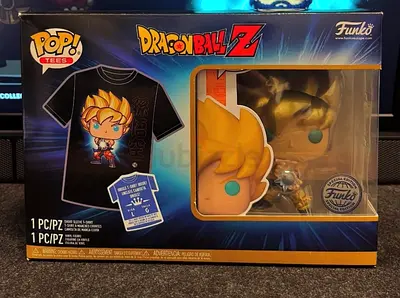Dragon Ball Z Funko Pop! Tees — Super Saiyan Goku (T-shirt + Vinyl Figure)