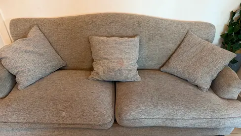 Urgent sale sofa set 3+2 Seater Grey Fabric home center