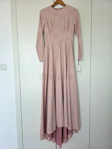 Gorgeous pale pink evening gown dress