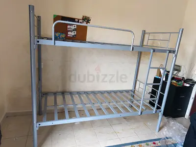 Used Good Condition Metal Bunk Bed Frame Double Deck Available For Sale
