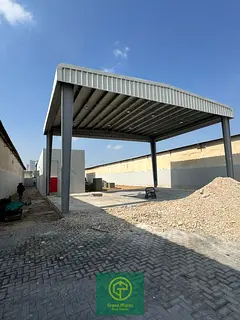Ras Al Khor 12,000 sq. Ft open yard in a prime location I Road Facing I Built-in office, toilet, and