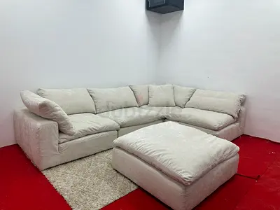 Marina home luscious sofa with footstool