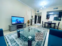 Furnished room and hall for monthly rent - Emirate of Ajman 🔥 ✨ First resident - large area - s