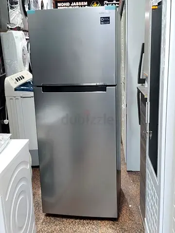 Used Silver Top-Freezer Refrigerator - Good Condition