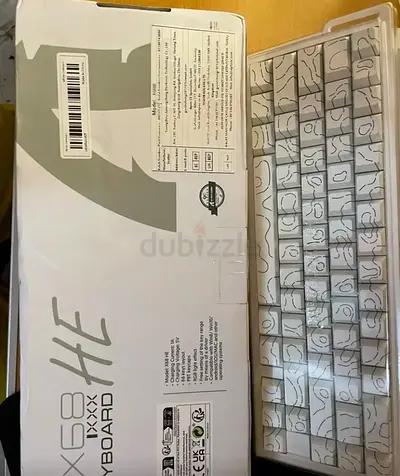 للبيع: كيبورد Attack Shark X68HE (جديد) - مفاتيح مغناطيسية مع خاصية Rapid Trigger
​الوصف:
​للبيع كيب