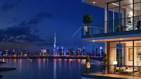 Water View | Burj Khalifa skyline | Corner Unit