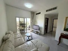 A master bedroom, two bathrooms, and a balcony with central air conditioning provide comfortable and