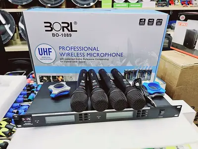 Borl Wireless microphone set 4 in 1 (BO 1089) - Brand new