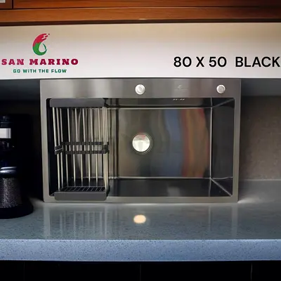 Stainless Steel Kitchen Sink with Drainer